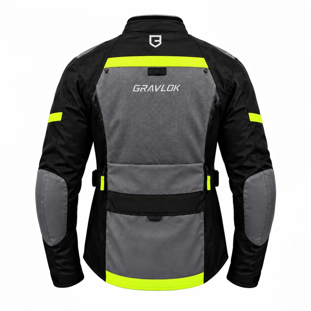 Gravlok Premium 3 Season Jacket Neon — Back